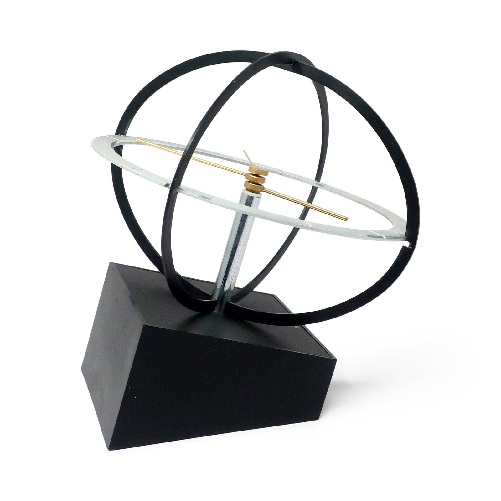Mid-Century Modern Space Age Kinetic Desk Clock by Yachiyo - 8