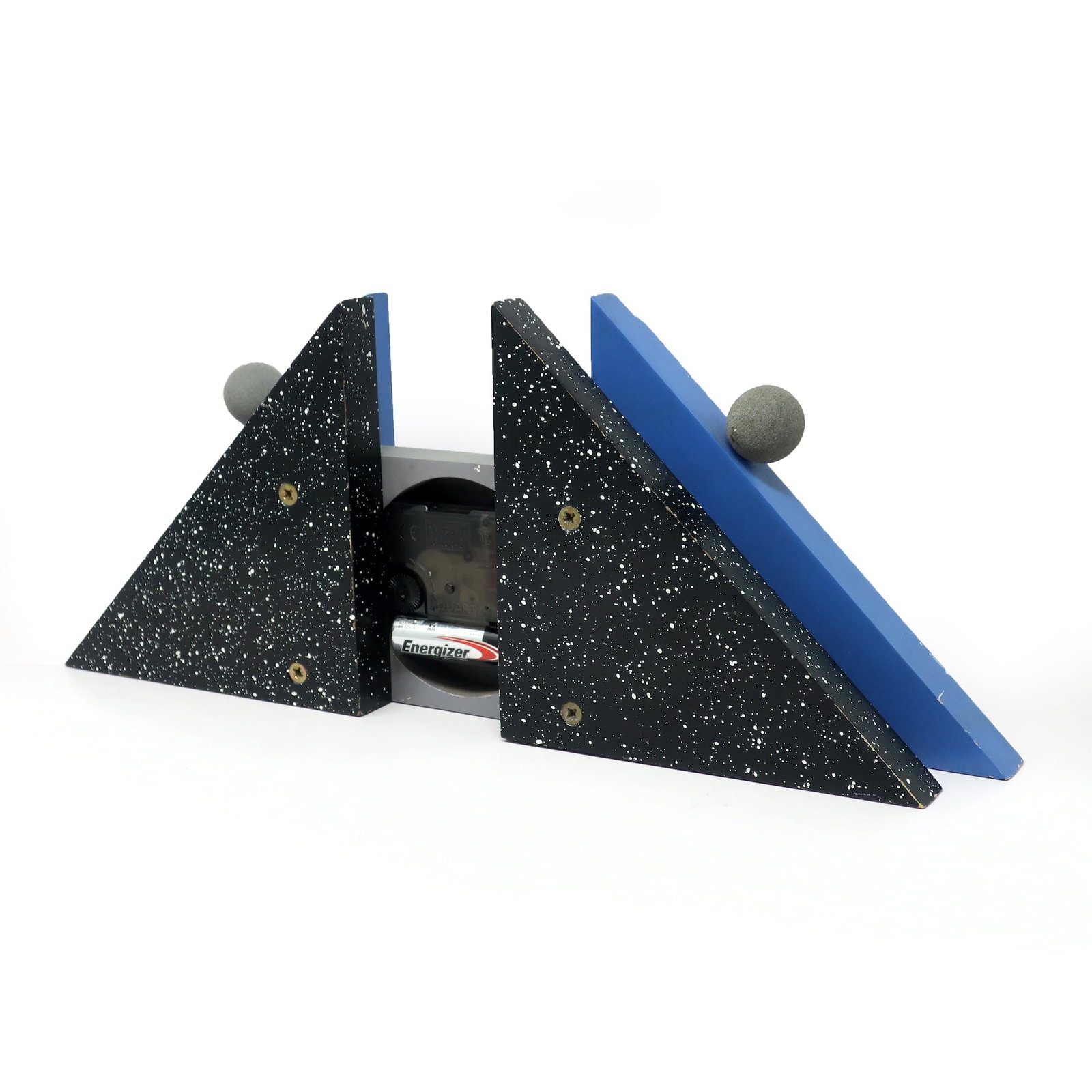 1980s French Postmodern Mantle Clock - 7