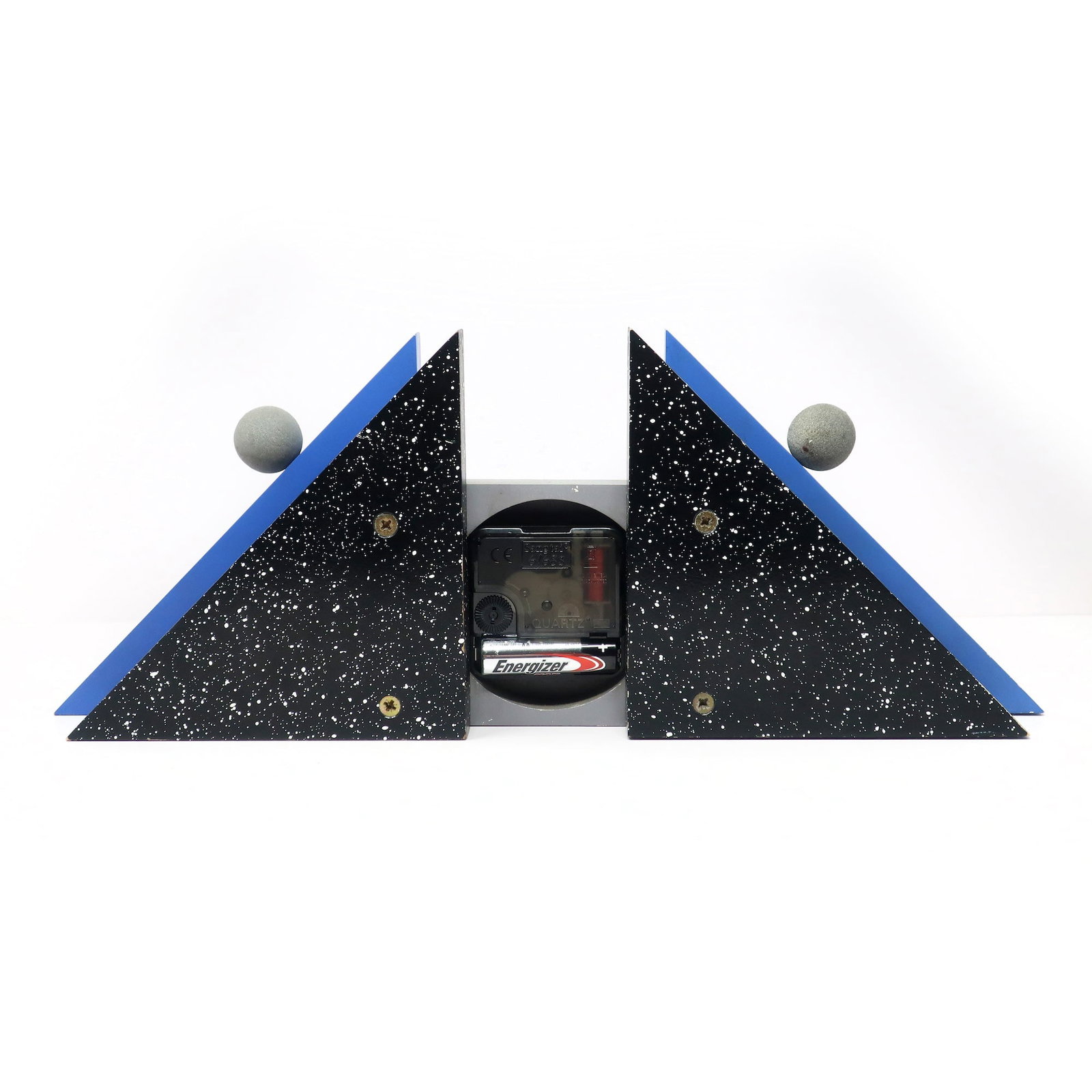 1980s French Postmodern Mantle Clock - 8