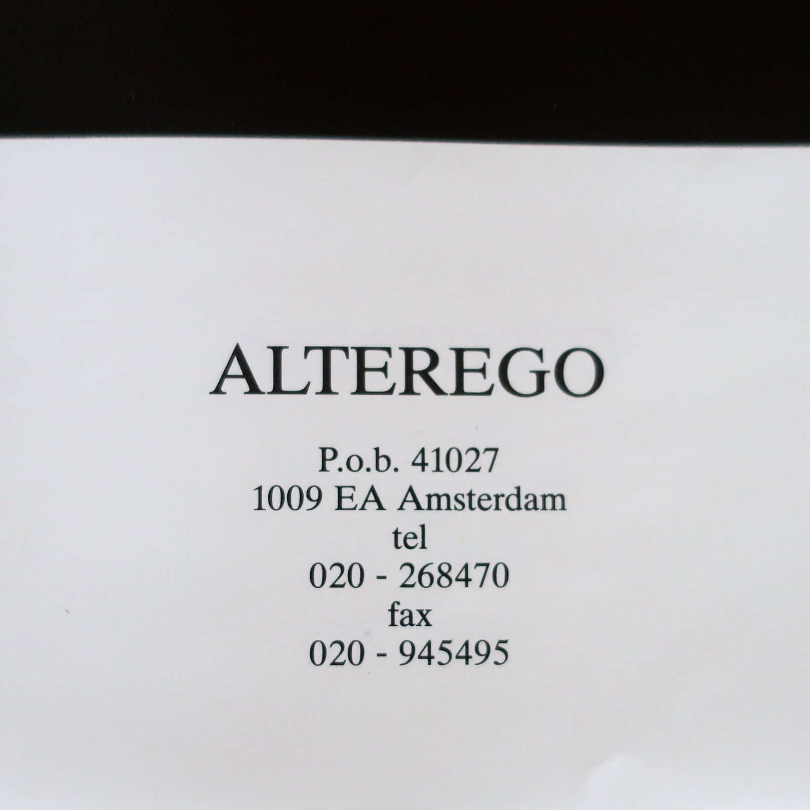 Borek Sipek for Alterego Promo Poster - 4