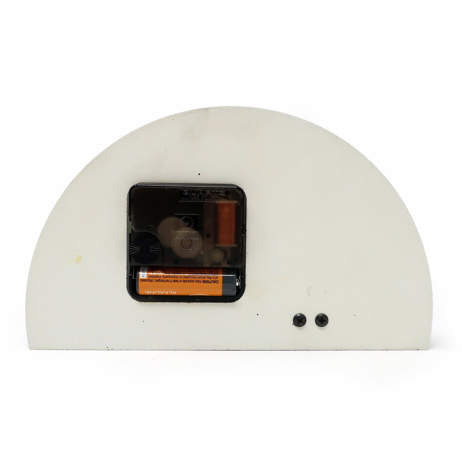 1980s Gray & Black Stacked Desk or Mantel Clock - 6