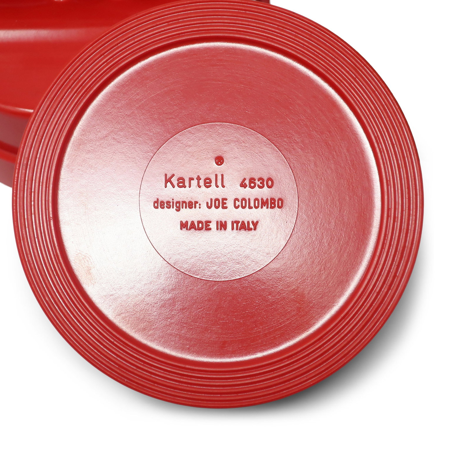 Red 4630 Roto Ashtray by Joe Colombo for Kartell - 9