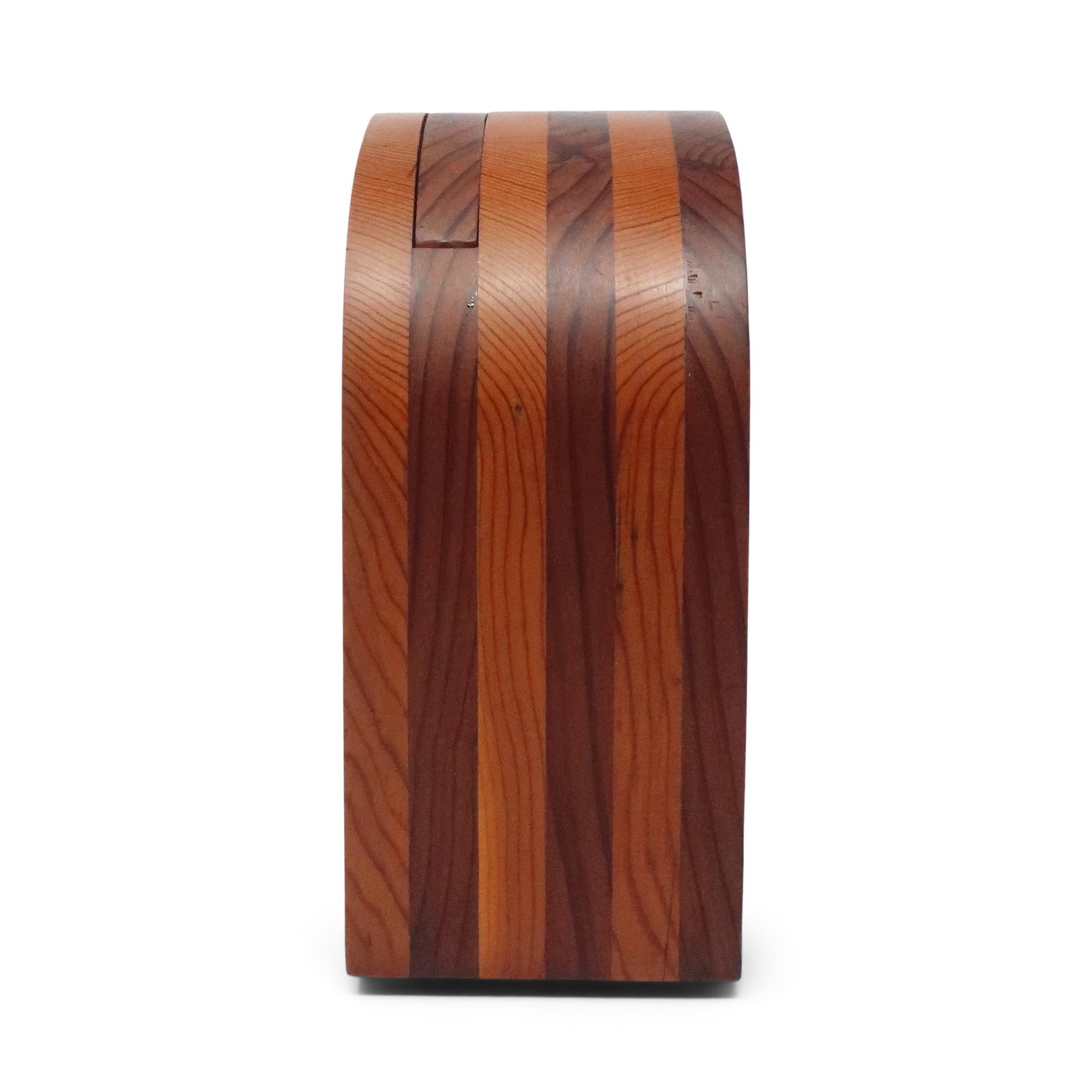 1970s Handcrafted Laminated Wood Desk Clock - 7