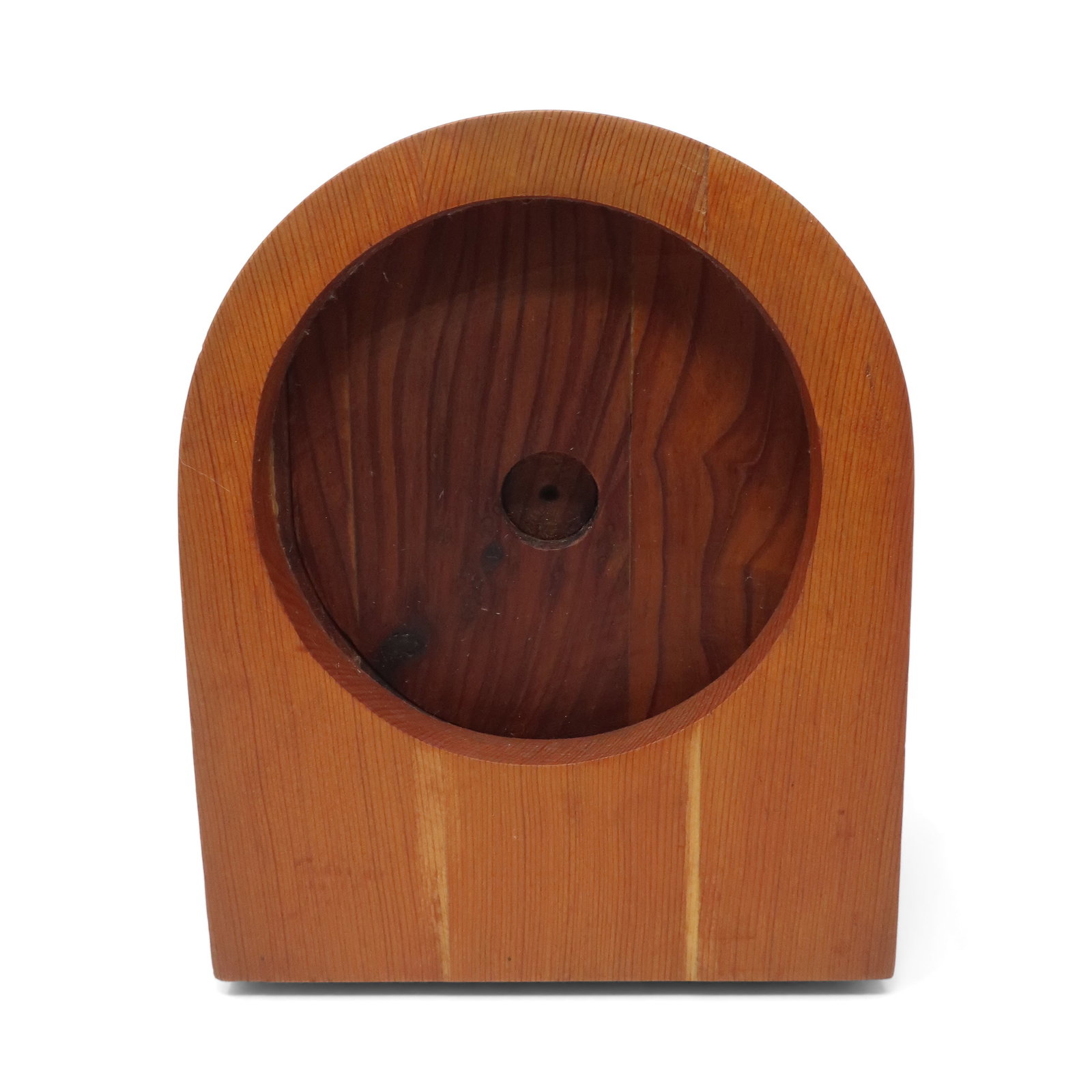 1970s Handcrafted Laminated Wood Desk Clock - 8