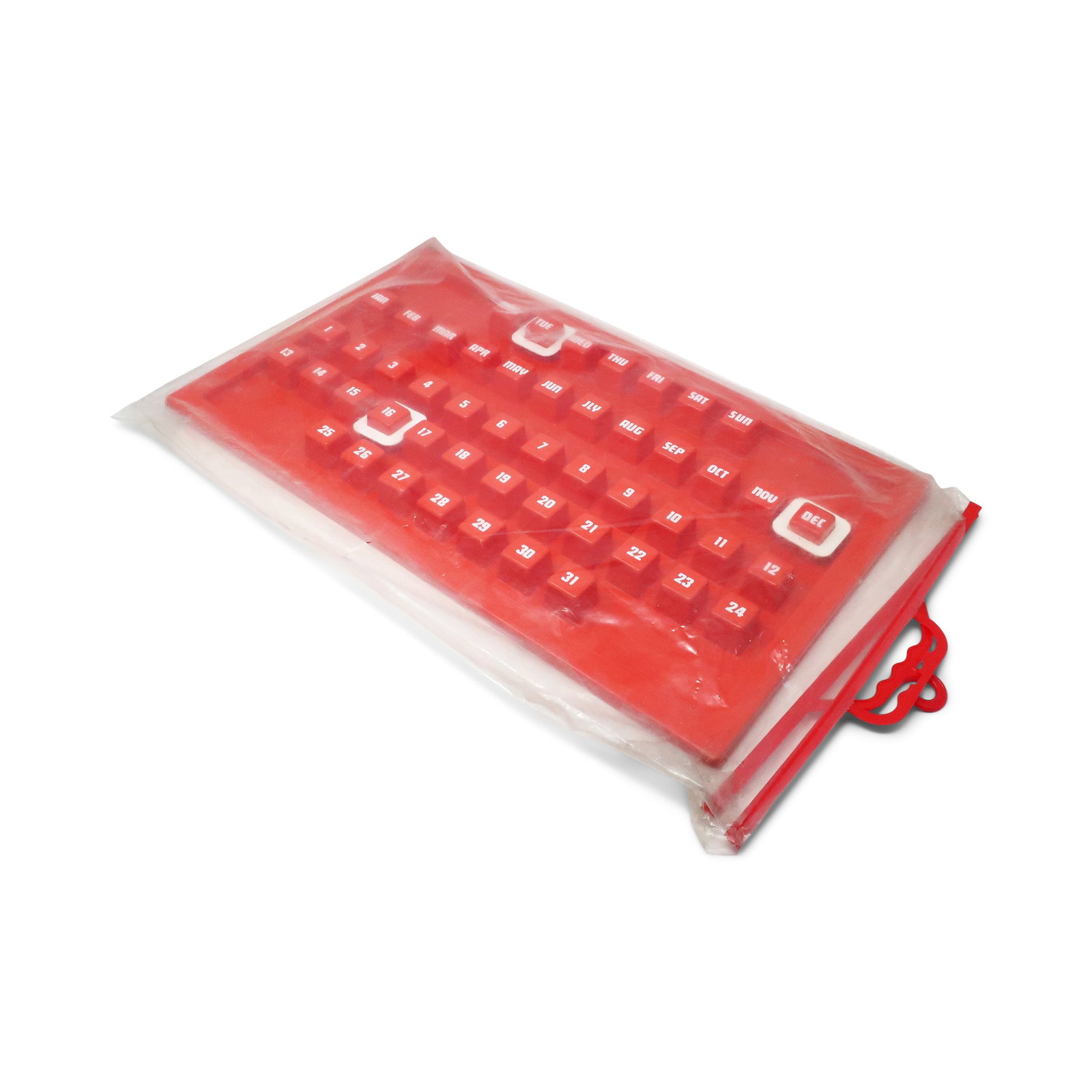 1970s Red Plastic Perpetual Calendar - 7