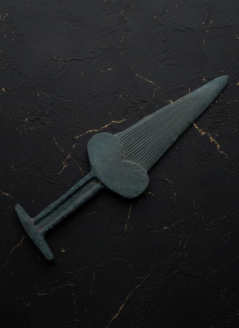 Ancient Scythian Akinak Short Sword Iron Blade Miniature Artifact 5th Century BC - 6