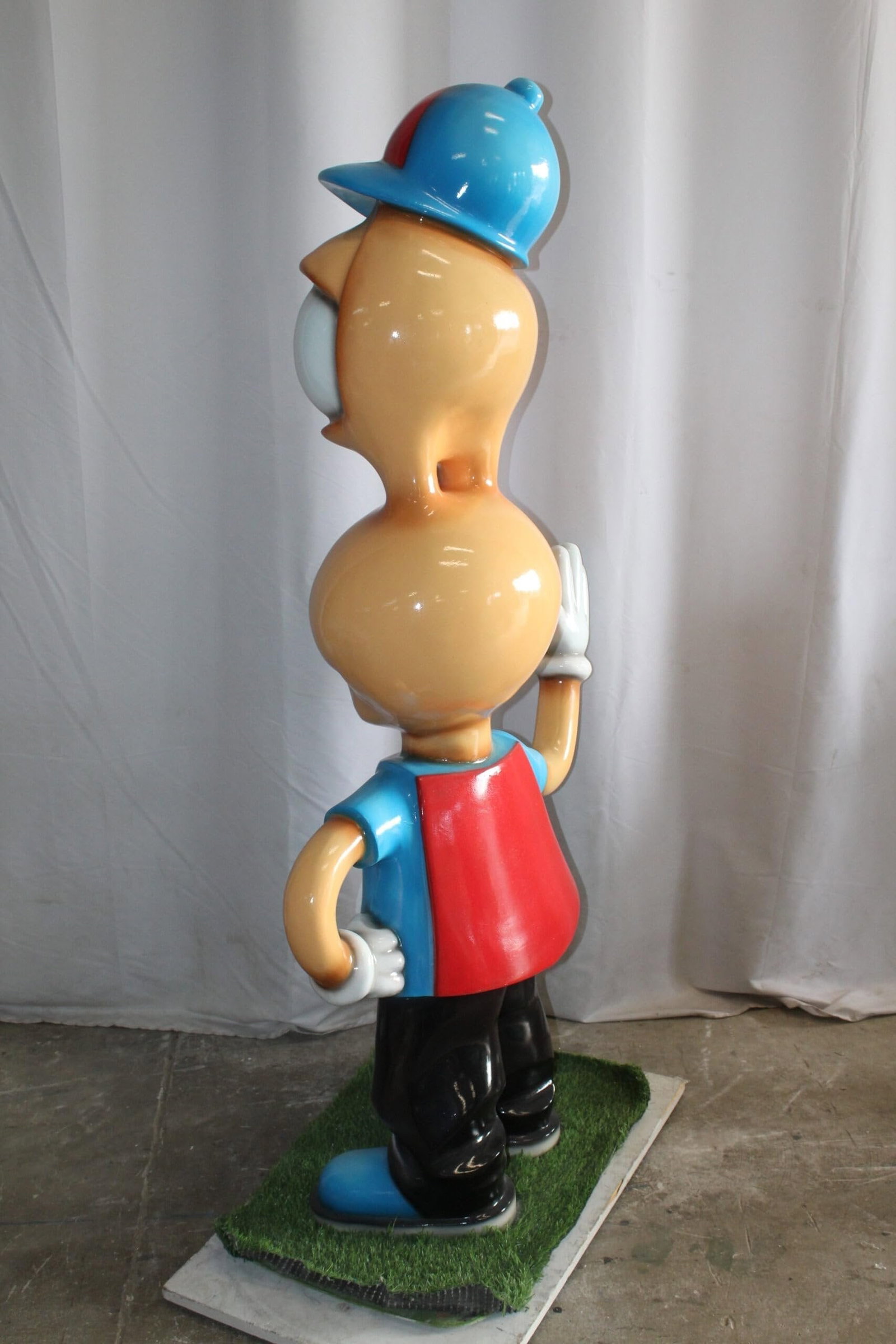 Fiberglass Peanut Cartoon Statue, Nostalgic Comic Charm 36" x 16" x 66"H - 10