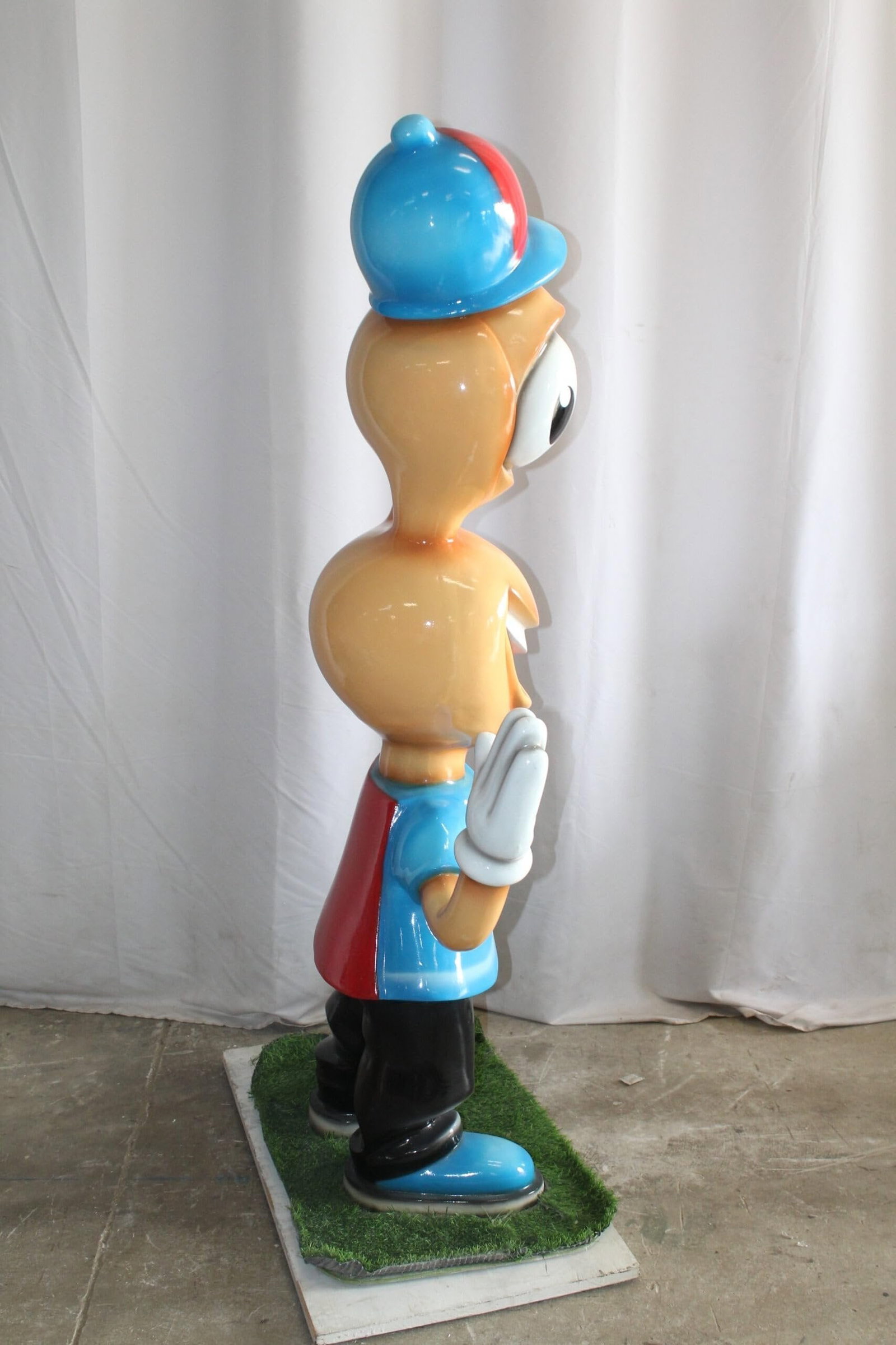 Fiberglass Peanut Cartoon Statue, Nostalgic Comic Charm 36" x 16" x 66"H - 7