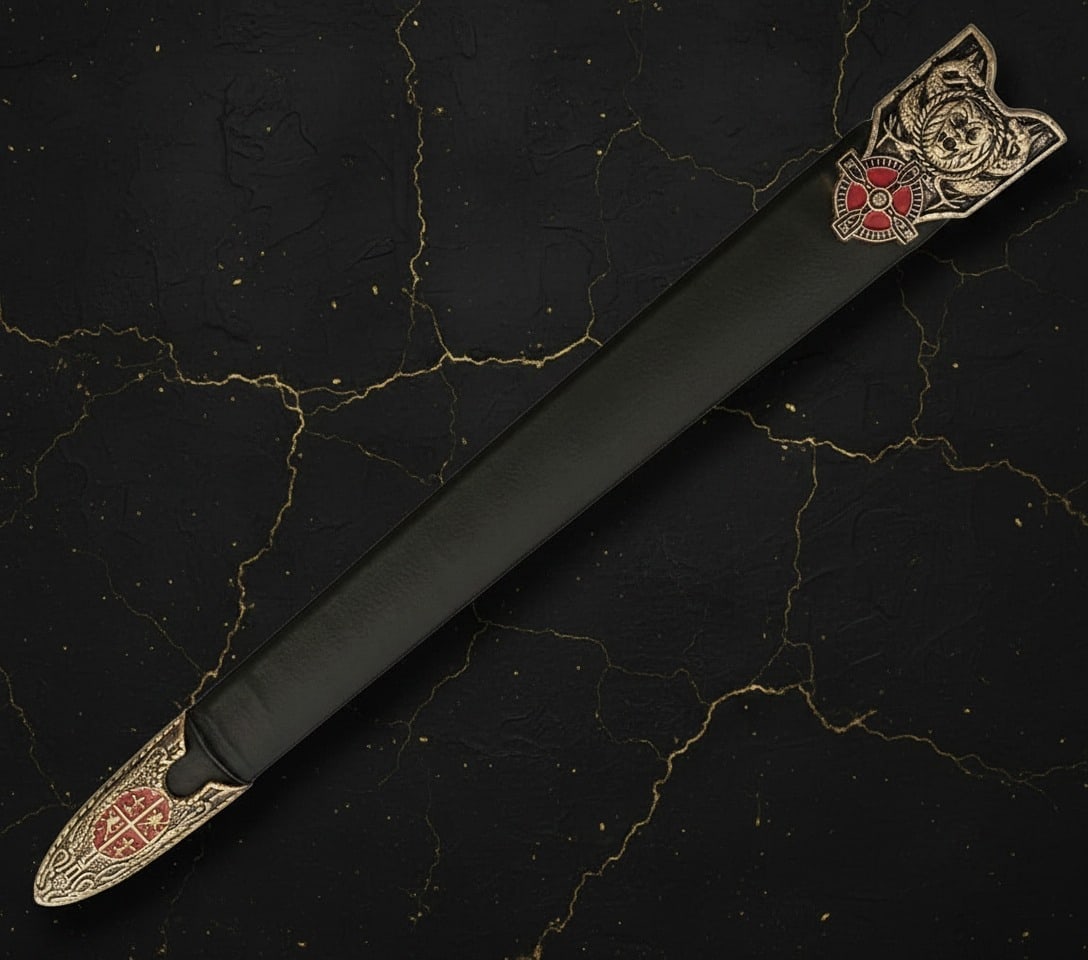 11" Medieval Style Short Sword Stainless Steel Blade Decorative Alloy Hilt - 2