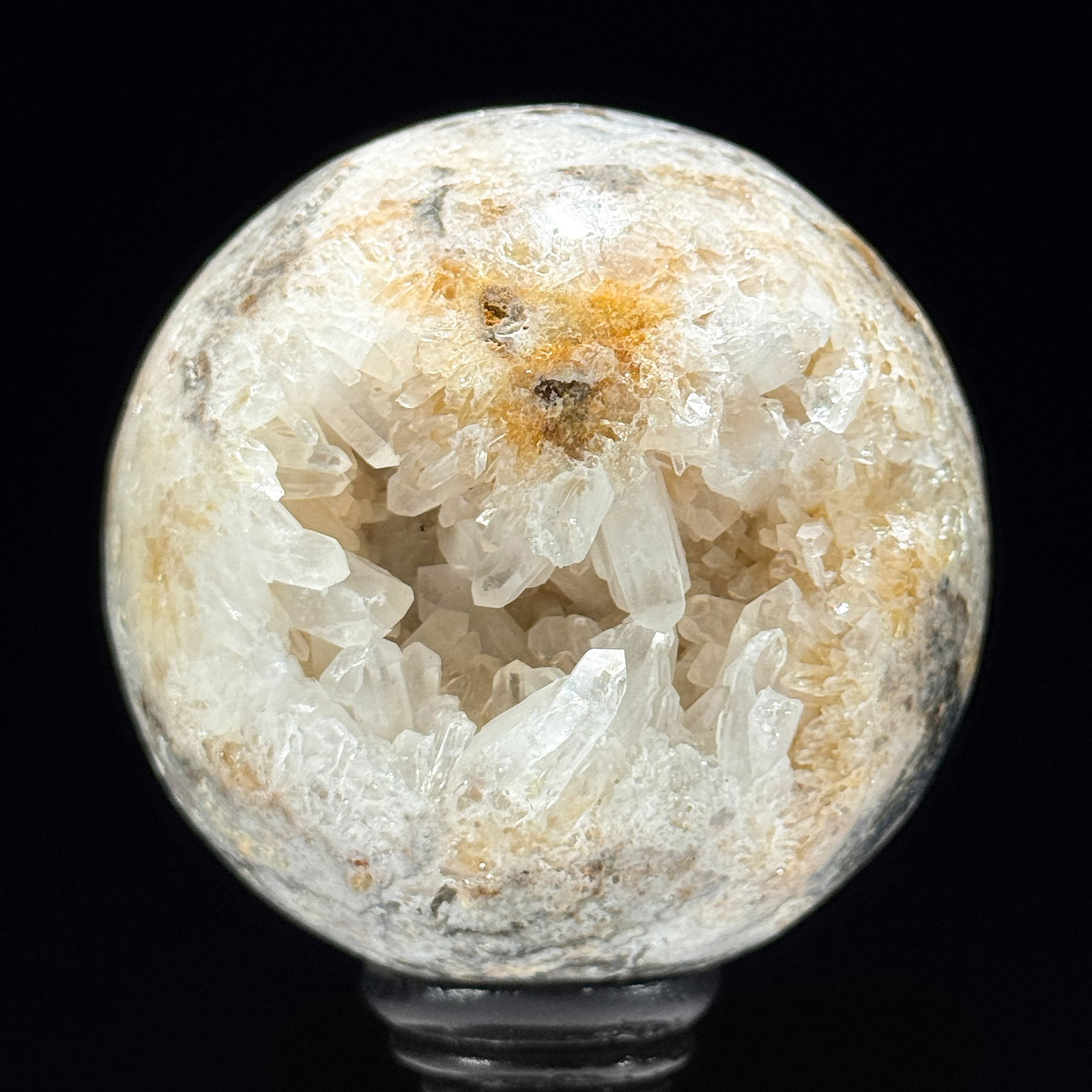 Wonderful set of 2 crystal spheres with stands - 10