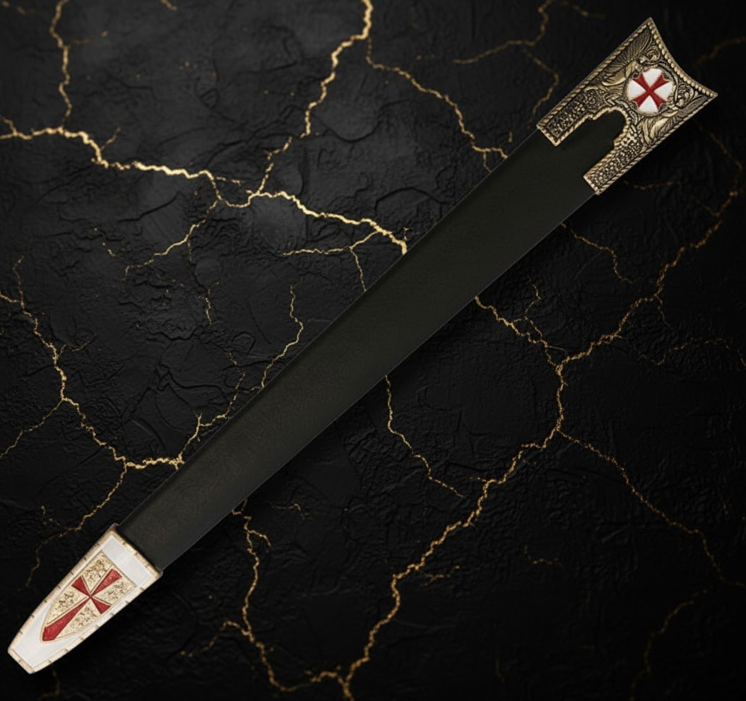 10.5" Decorative Fixed Blade Knife Stainless Steel Metal Handle Unsharpened - 3