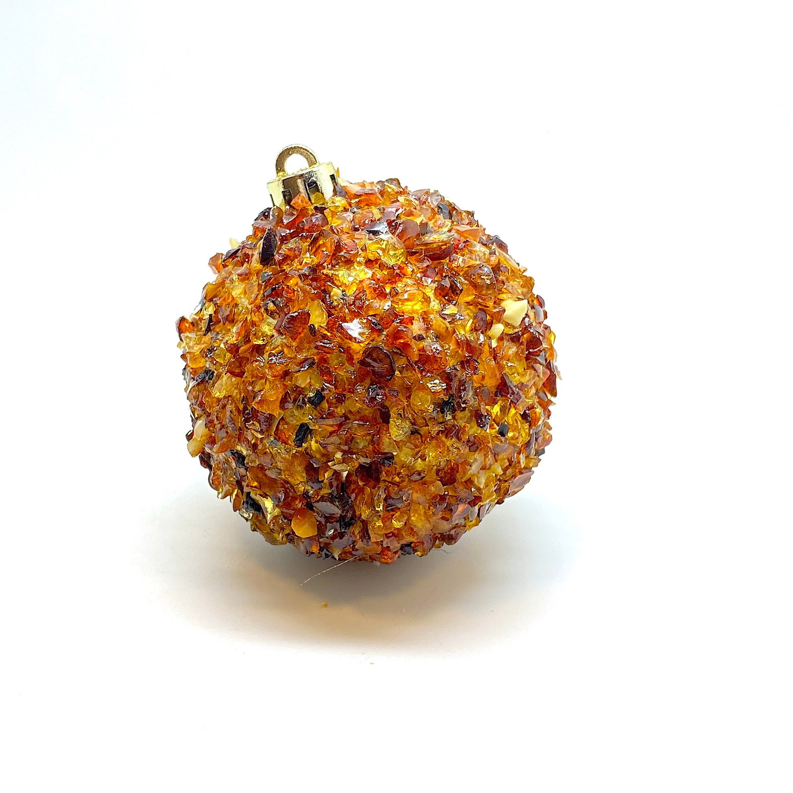 Natural Amber Christmas tree ball - 2