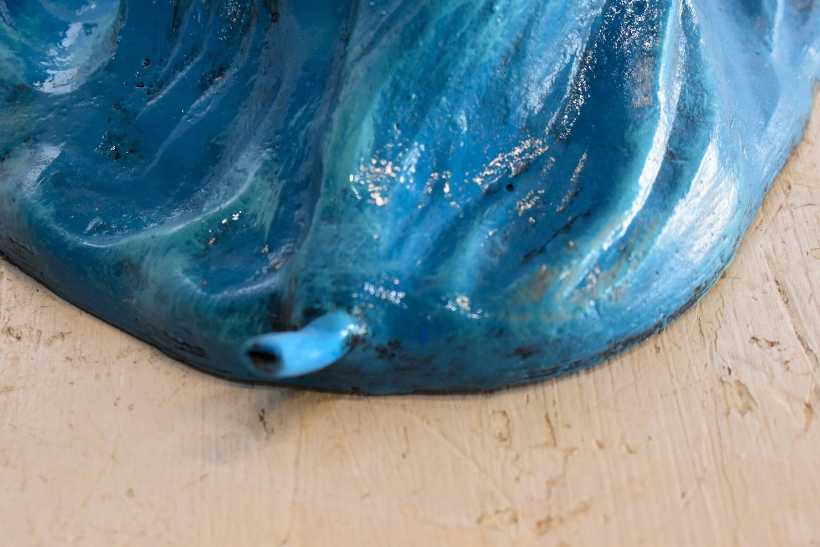 Pod of Dolphins Playfully On A Wave Resin Statue, Fountain 15" x 14" x 20"H - 8