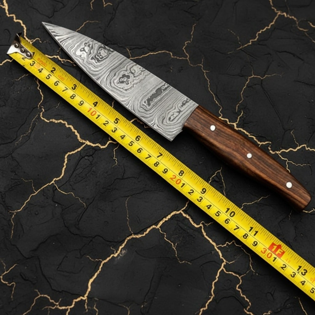 4pc Hand-Forged Damascus Steel Chef Knife Set Custom Culinary Cutlery Tools - 9