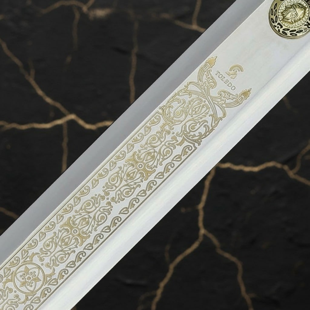 23" Decorative Gladiator Sword Stainless Steel Blade Wood Metal Hilt Costume - 4