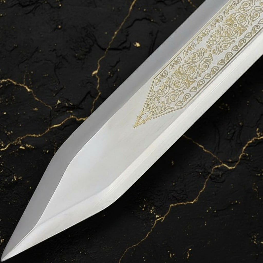 23" Decorative Gladiator Sword Stainless Steel Blade Wood Metal Hilt Costume - 5