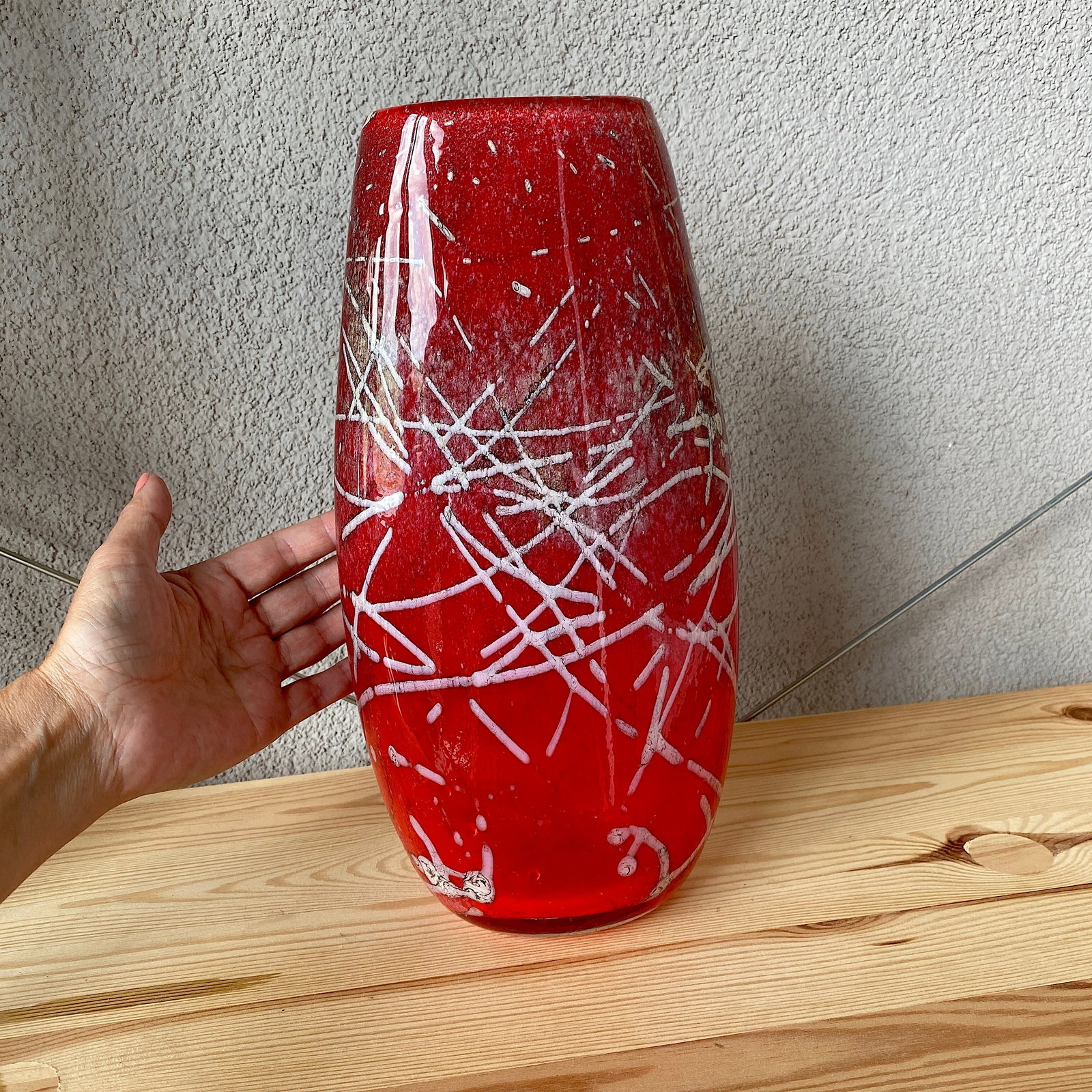 Red Vintage Vase - 7
