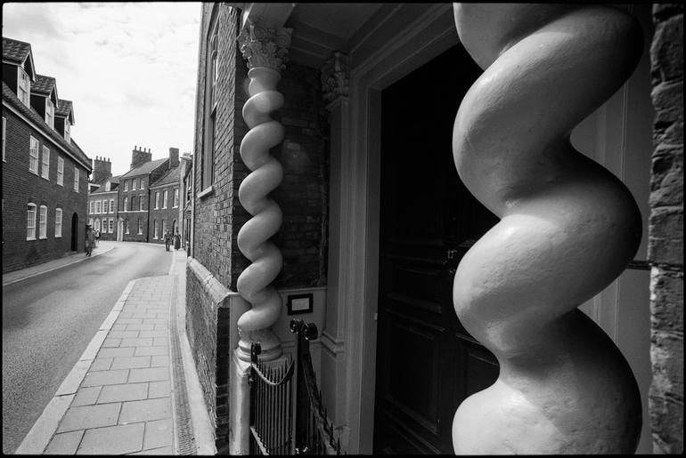 Curly Pillar, The Street, King'S Lynn, Norfolk - Silver Gelatin Photograph: Title: Curly Pillar, The Street, King'S Lynn, Norfolk - Silver Gelatin Photograph Dimensions: 16 x 20 in Medium: Curly Pillar, The Street, King's Lynn, Norfolk - Silver Gelatin Photograph - Limited Ed