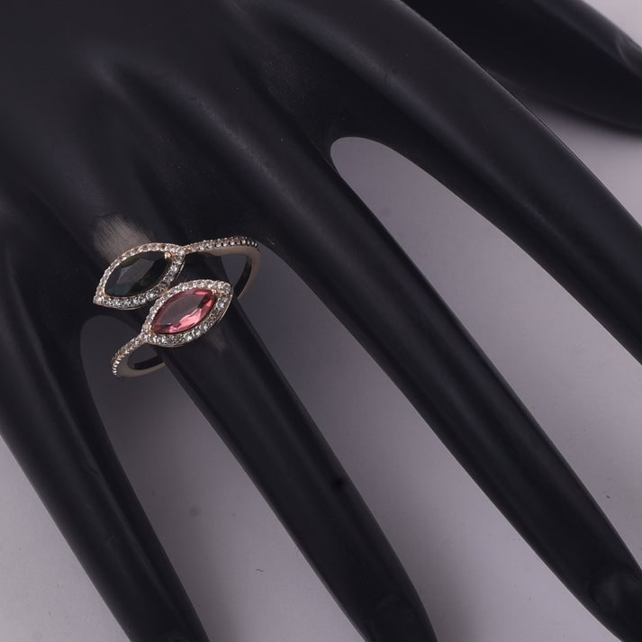 1.13 Ct Marquise Tourmaline 9K Gold Ring - 2