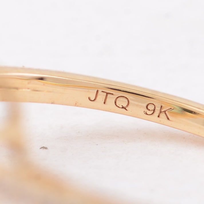 1.55 Ct Pear Tourmaline 9K Gold Ring - 5