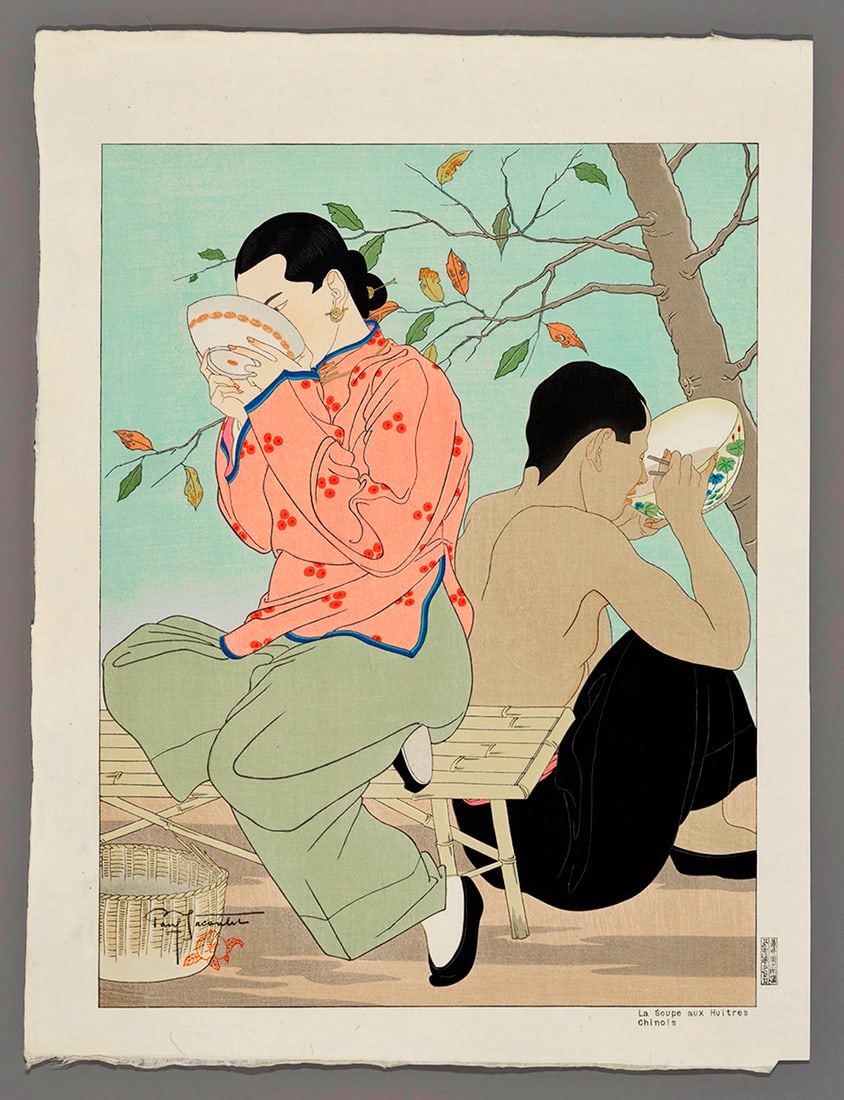 JACOULET, Paul (1902-1960); La Soupe aux Huitres - 'Chinois' (1 of 1)
