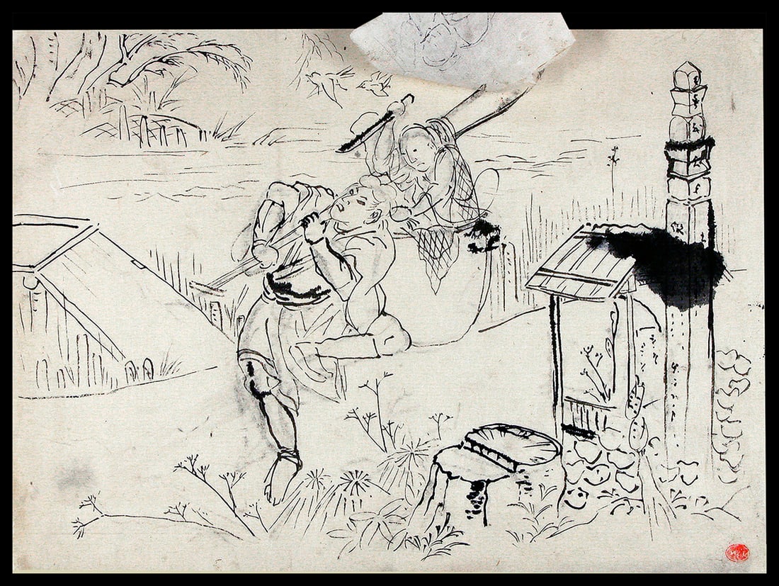 KUNISADA, Utagawa (1786-1865): A Ghost scene (from a kabuki play) - 2