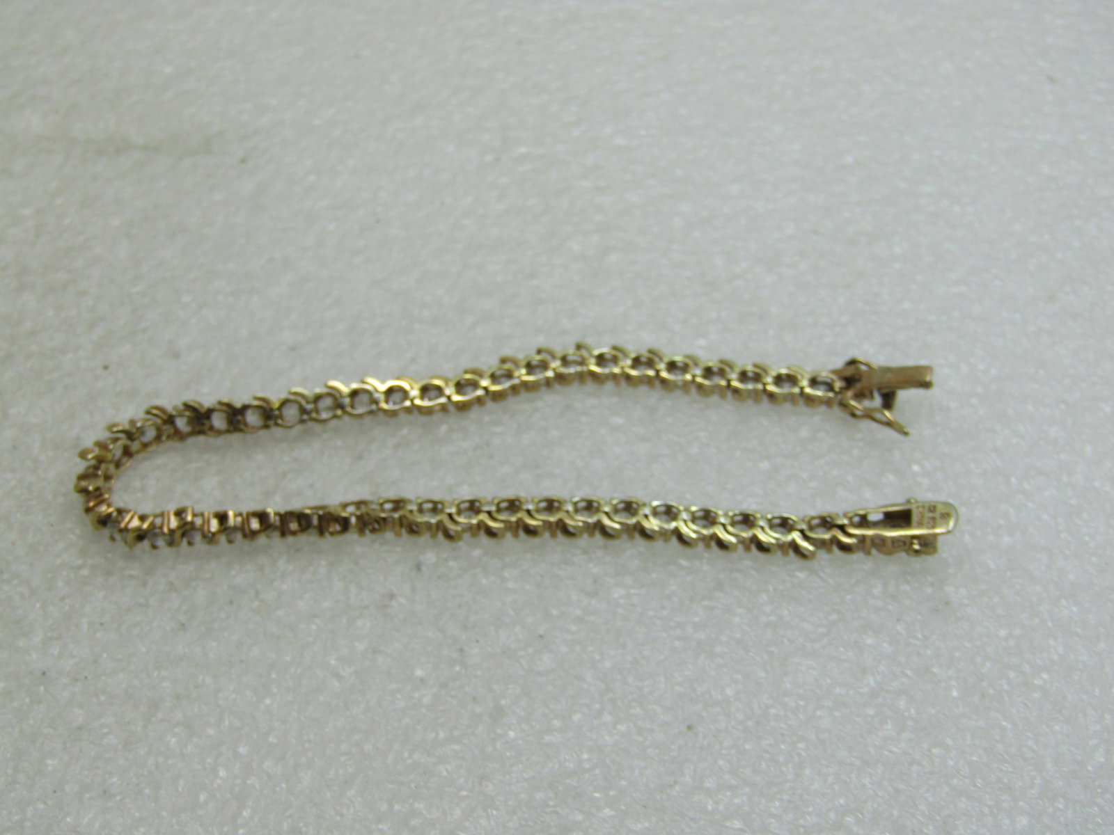 Sterling Gold Vermeil CZ Tennis Bracelet, 7.5", 8+ TCW - 4