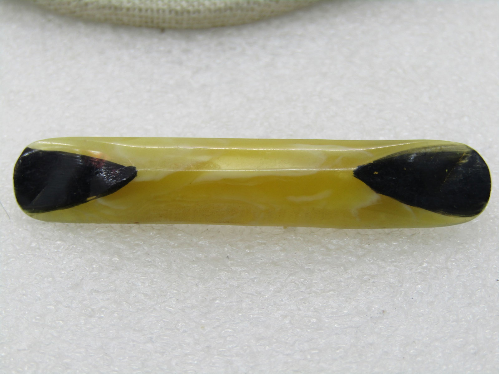 Vintage 1920's-1930's Black & White Celluloid Brooh, 2", Unisex - 4