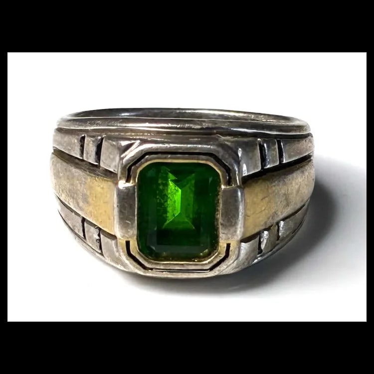 Estate Signet Ring BGE Sterling Silver - 2