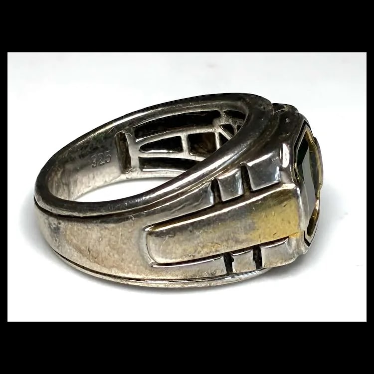 Estate Signet Ring BGE Sterling Silver - 5