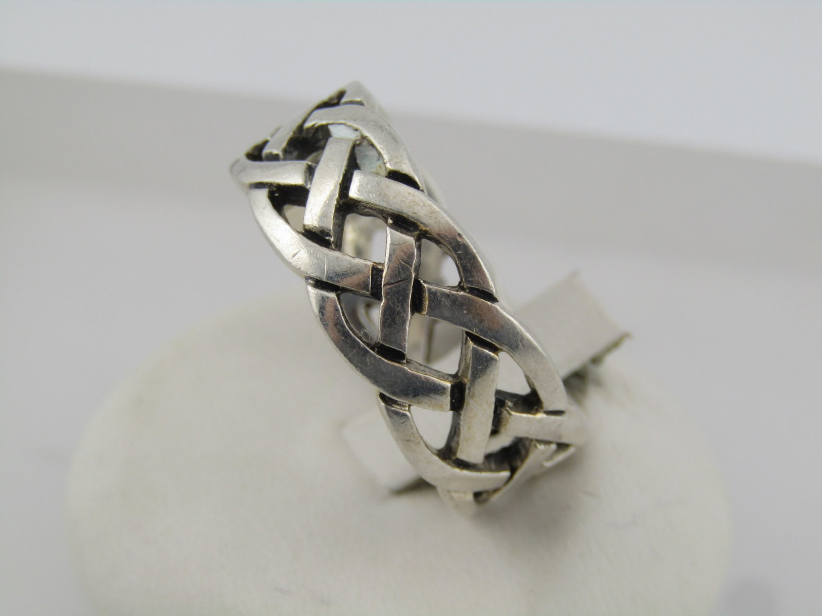 Vintage Sterling Wide Celtic Knot Ring, Sz. 12.25, 1970's-1980's, Men's/Unisex - 3
