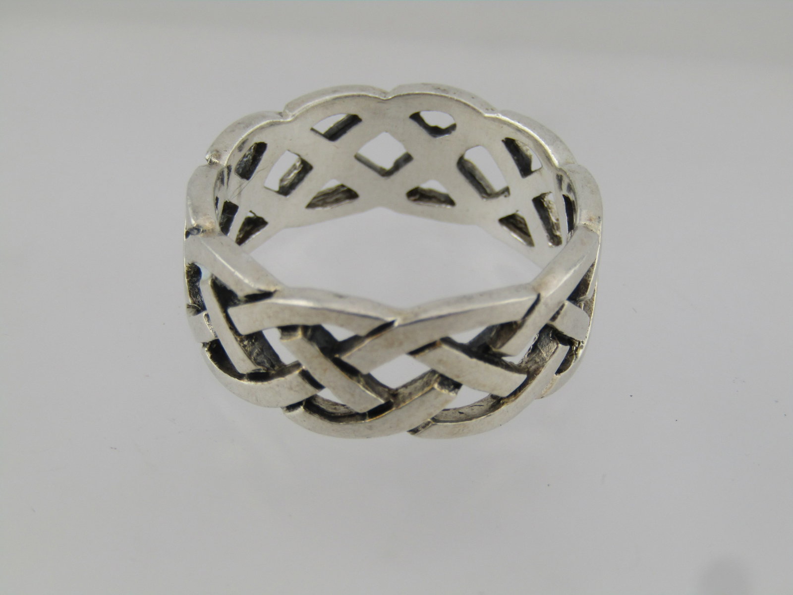 Vintage Sterling Wide Celtic Knot Ring, Sz. 12.25, 1970's-1980's, Men's/Unisex - 4