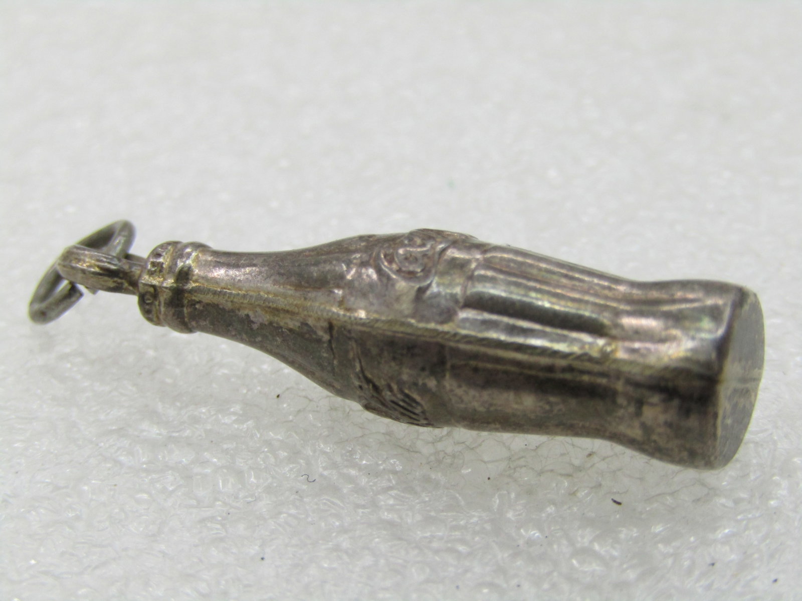 Vintage Silver Plated Coke Bottle Pendant/Charm, 1.25" - 4