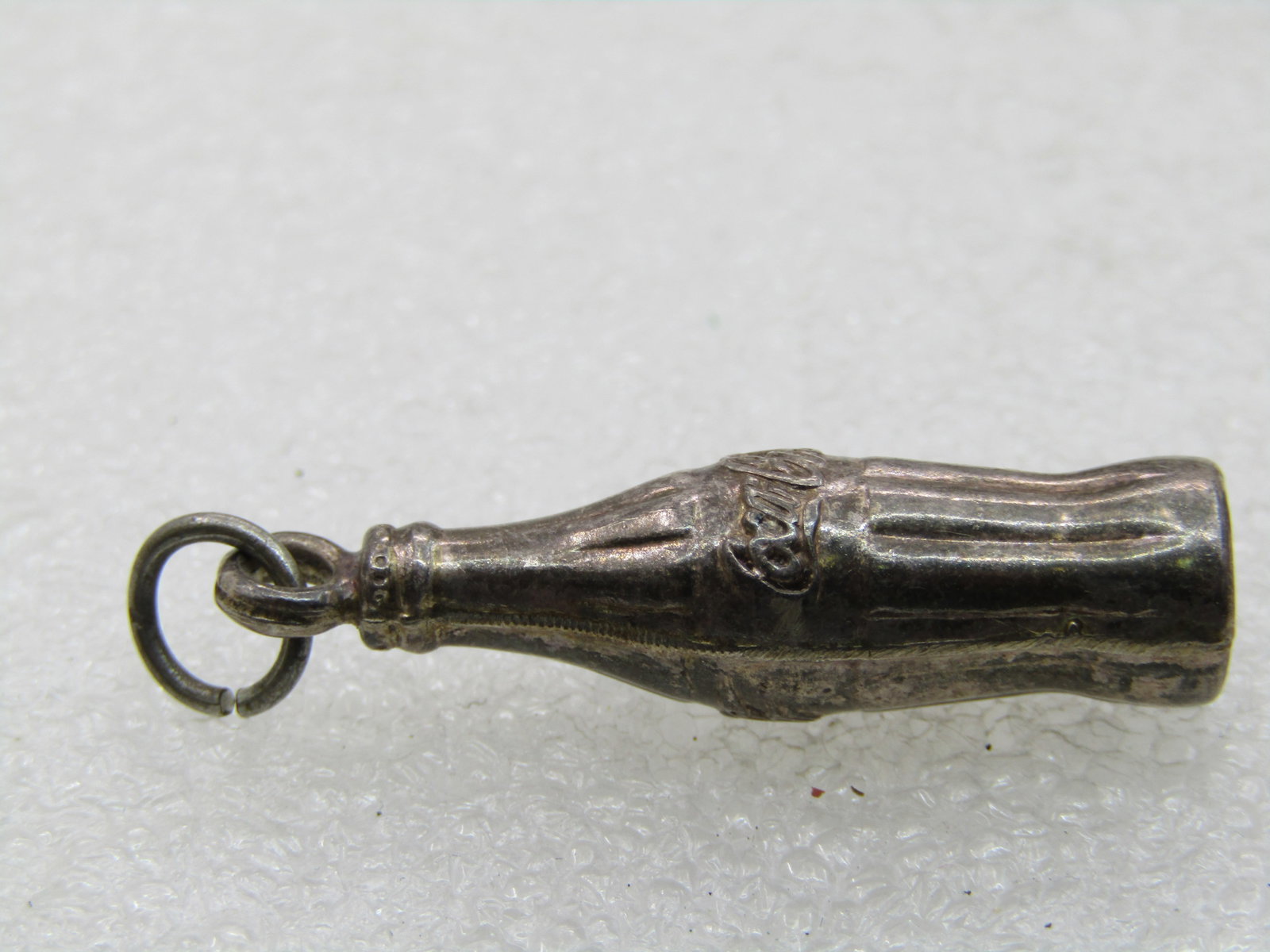Vintage Silver Plated Coke Bottle Pendant/Charm, 1.25" - 5