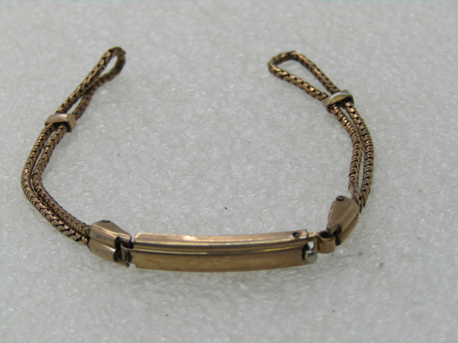Vintage 12kt GF and .800 Sterling Watch Band, Women's Bracelet Style, Signed JB - 3