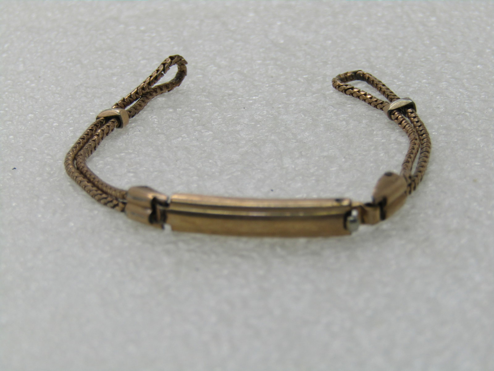 Vintage 12kt GF and .800 Sterling Watch Band, Women's Bracelet Style, Signed JB - 4