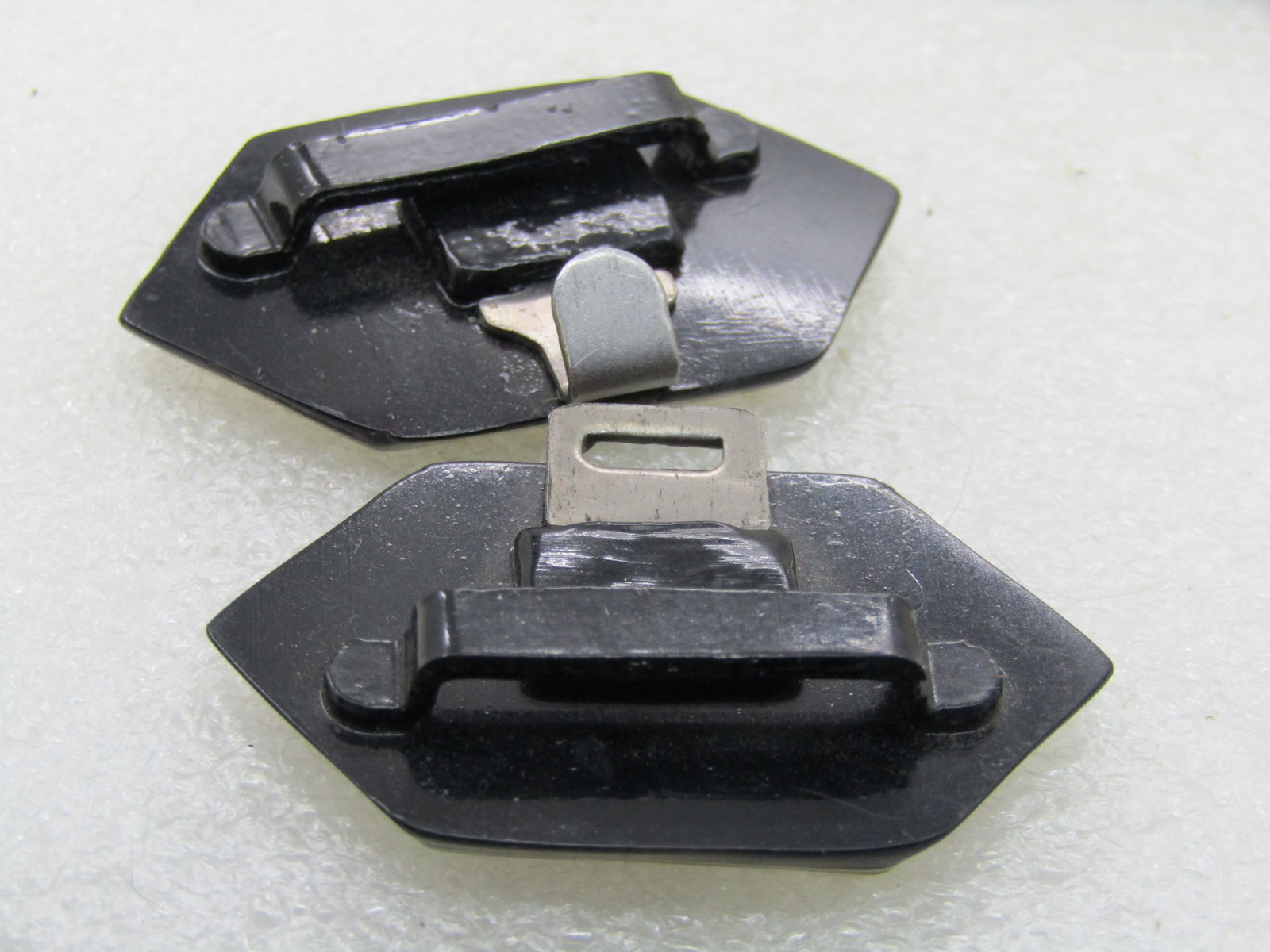 Vintage 1930's-1940's Green Buckle Set, Pointed, Plastic - 7