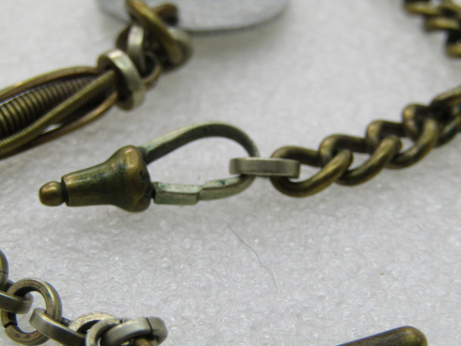 Vintage Early 1900's Heavy Watch Chain with Newer Fob - 3