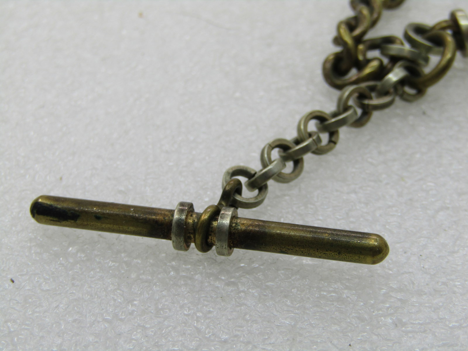 Vintage Early 1900's Heavy Watch Chain with Newer Fob - 6