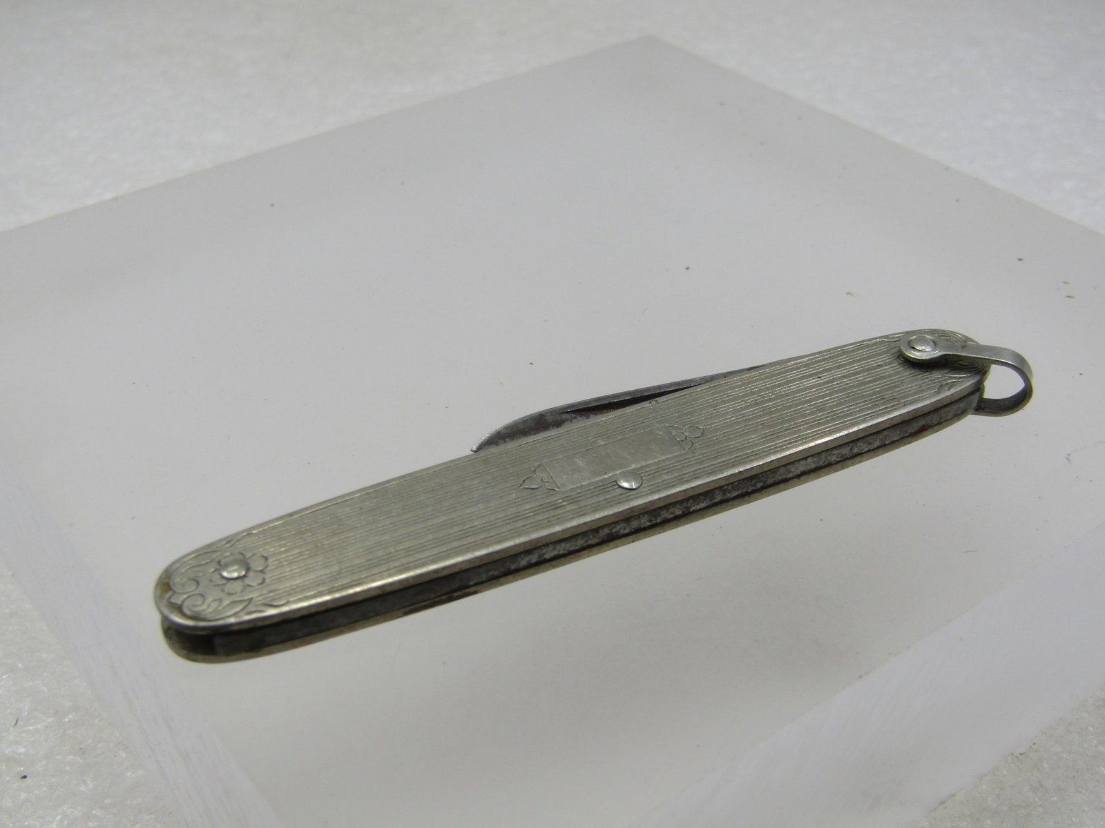 Vintage Engraveable Pocket Knife, 2 Blades, Signed Kent NYC, 1930's-1940's - 6