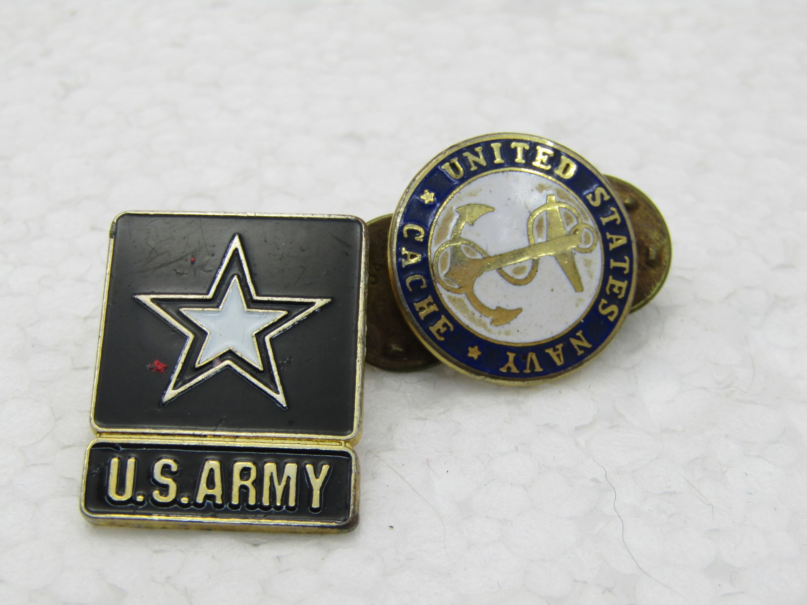 Vintage Enameled Army & Navy Tack/Lapel Pins - 4