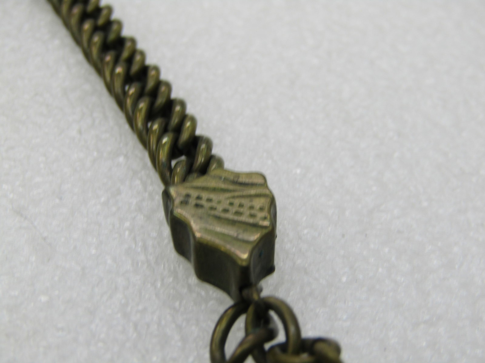 Vintage 7mm Watch Chain, 12", Brass - 3