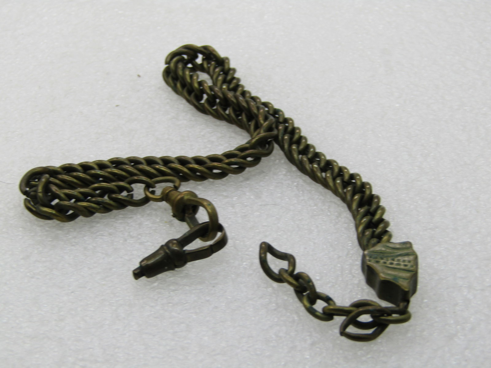Vintage 7mm Watch Chain, 12", Brass - 5