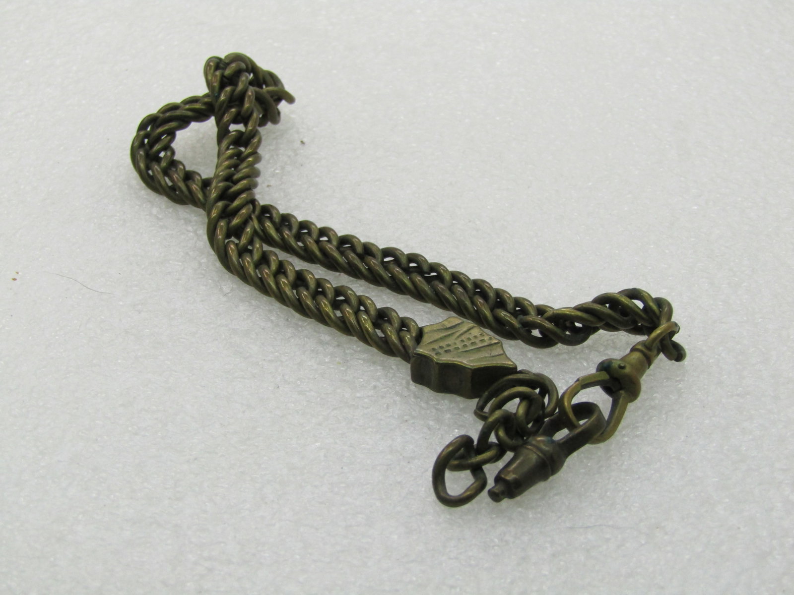 Vintage 7mm Watch Chain, 12", Brass - 6