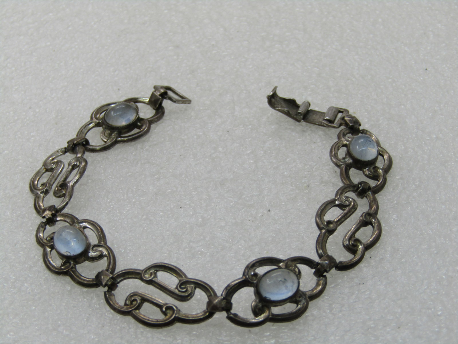 Vintage Sterling Decade Rosary Bracelet, 1950's-1960's, 7.75" - 3