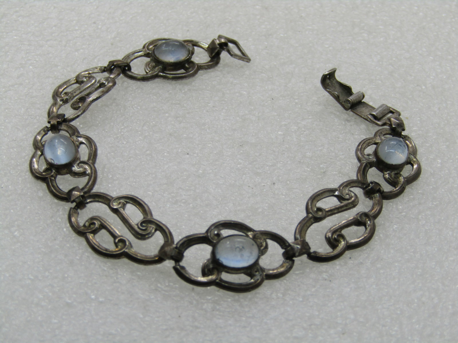 Vintage Sterling Decade Rosary Bracelet, 1950's-1960's, 7.75" - 4