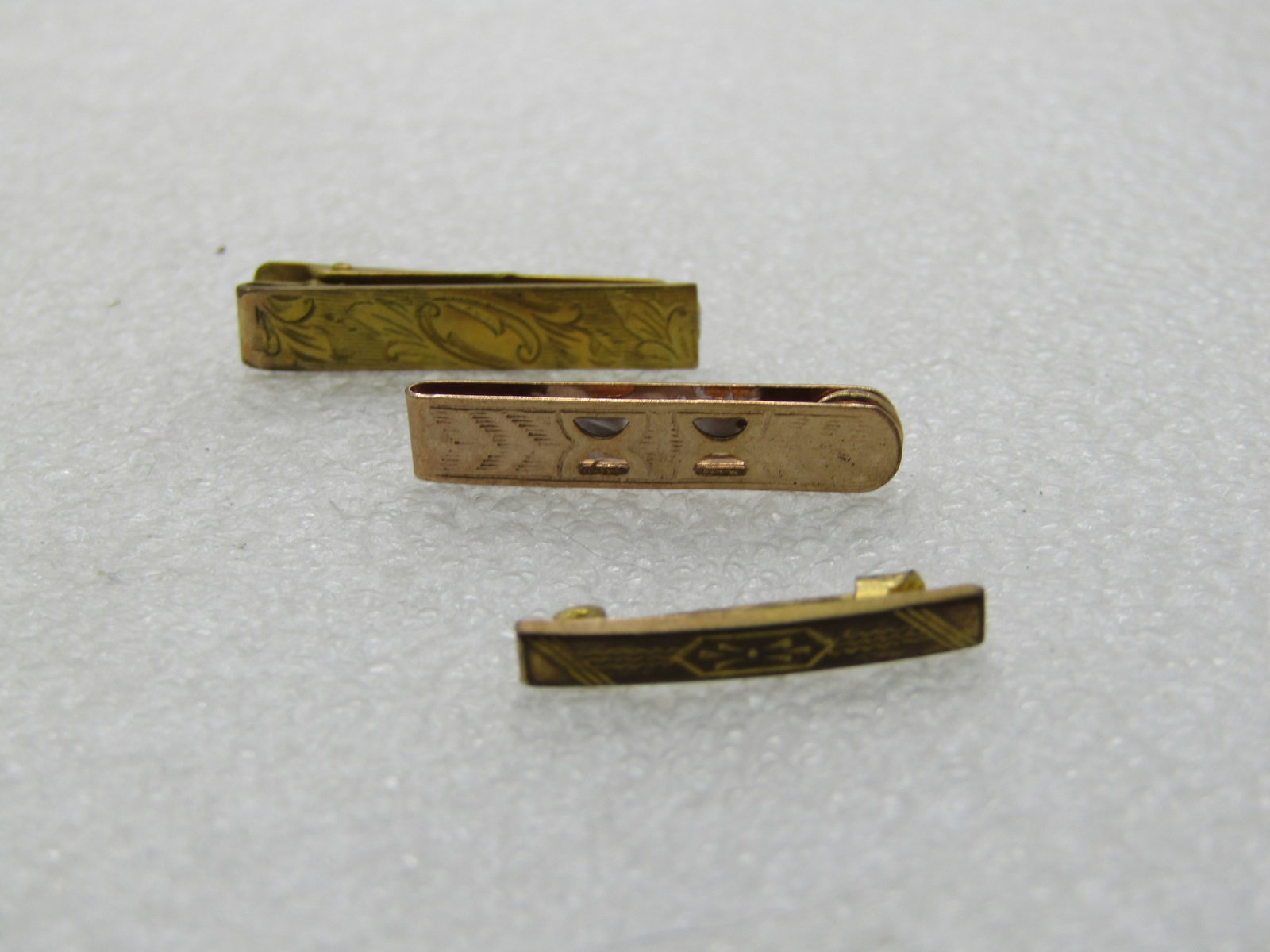 Vintage Lingerie Clips, Gold Tone & Rose Tone, 1920's-1940's - 2