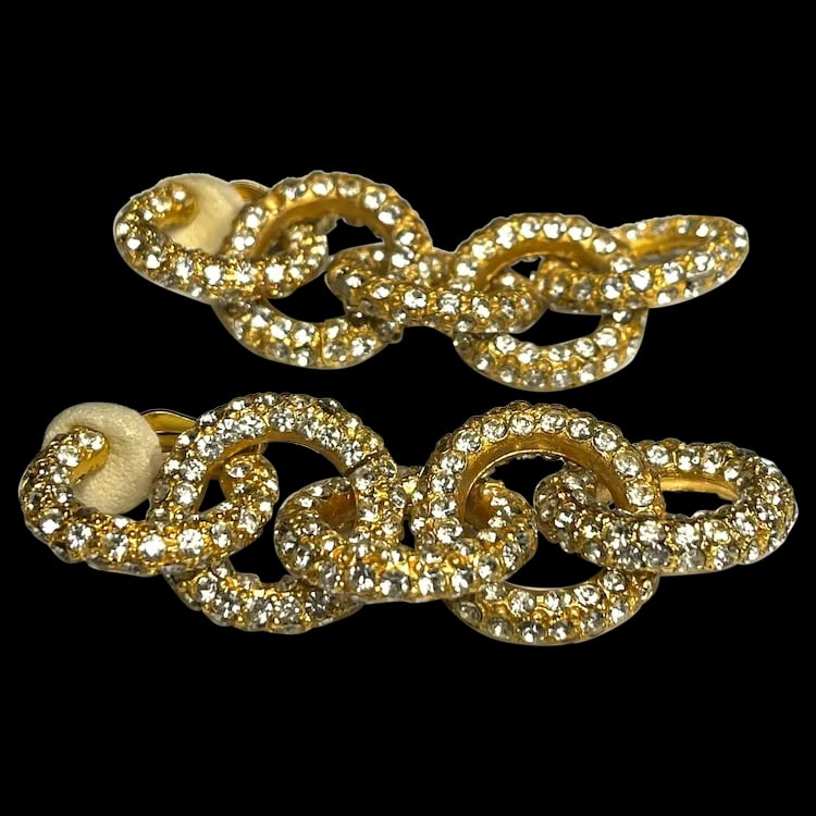 Vintage Rhinestone Statement Earrings (1 of 6)