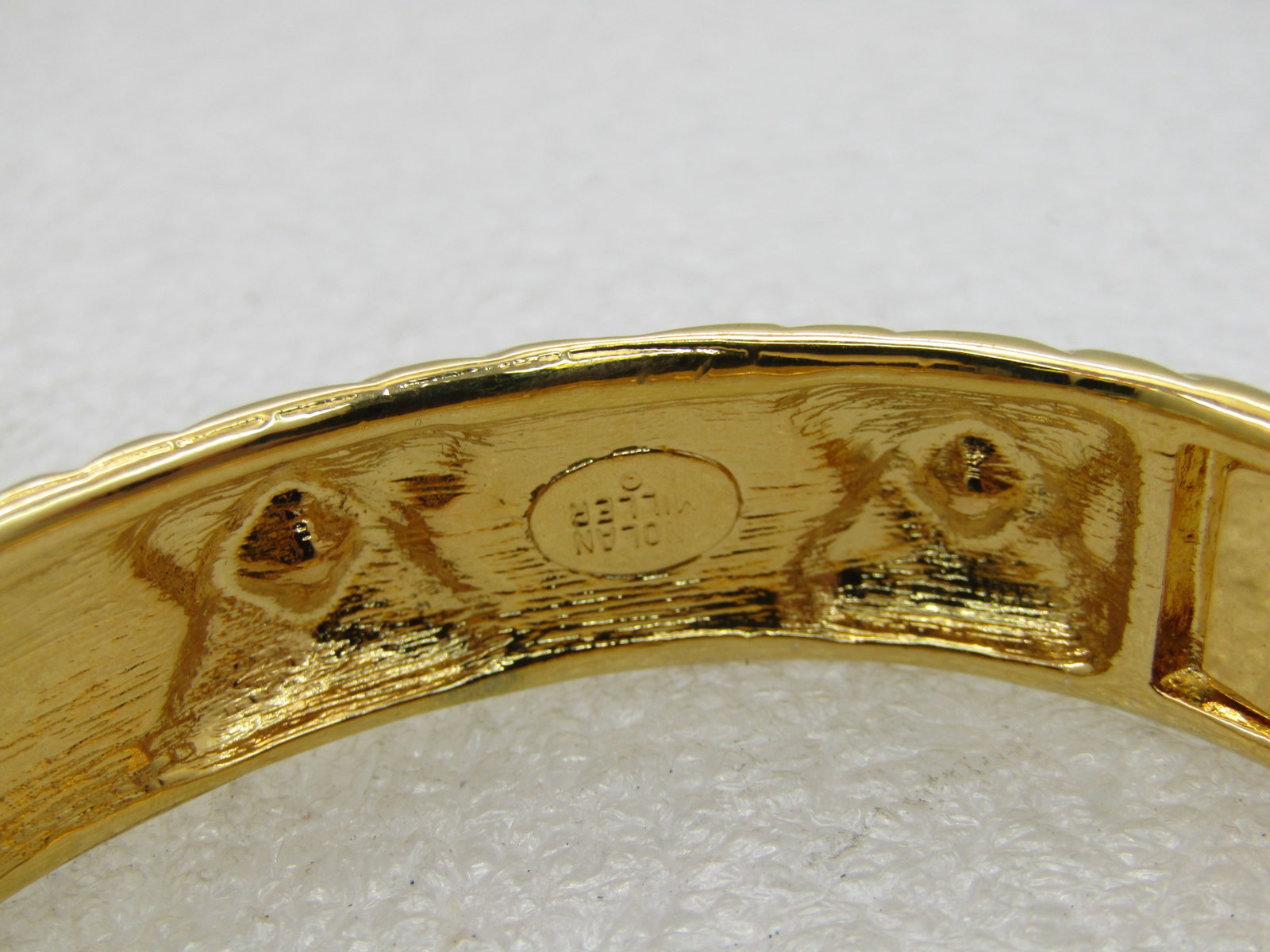 Nolan Miller Rhinestone Hinged Bracelet, 7.25", 5/8" - 3