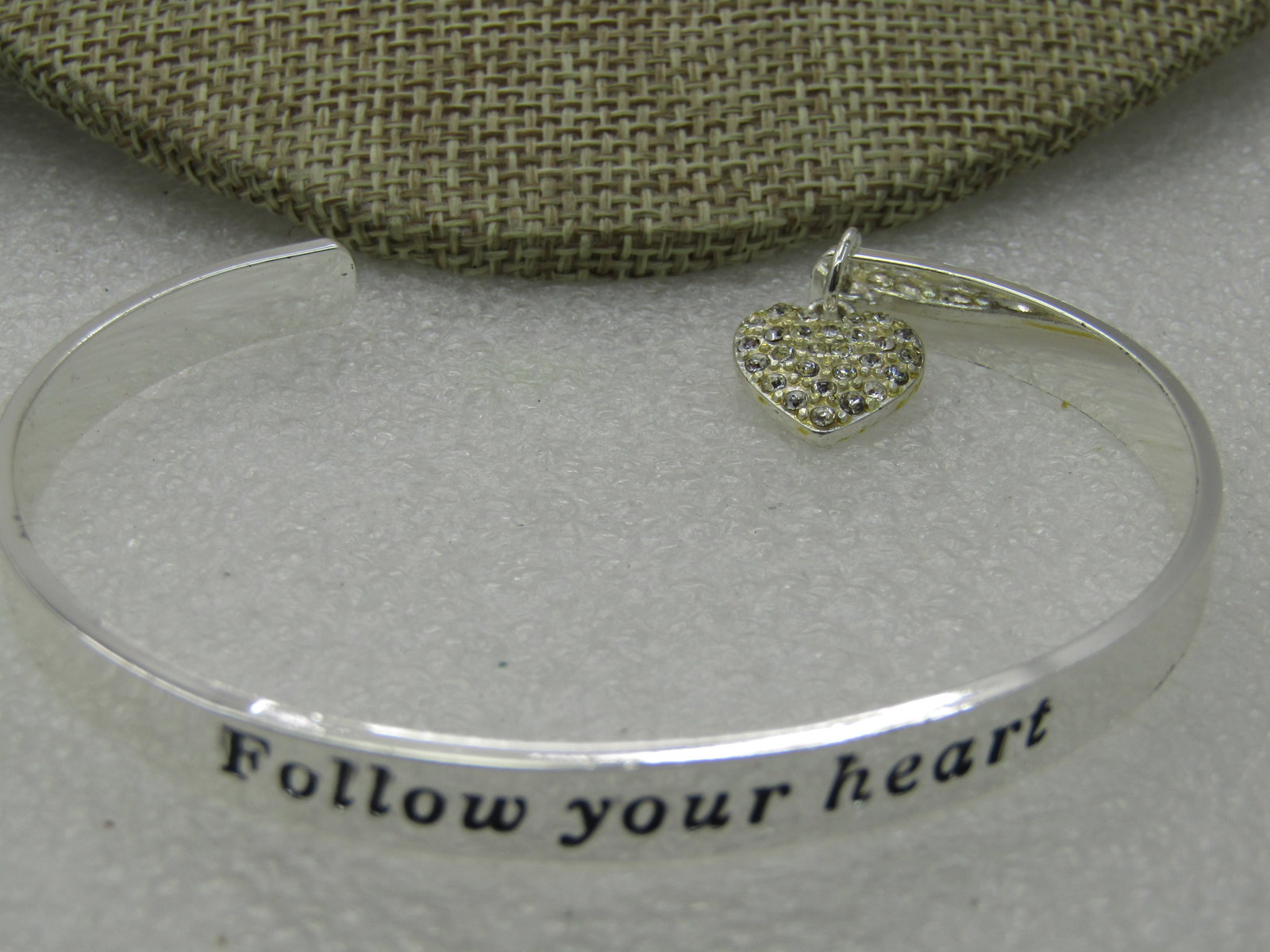 Avon Follow Your Heart Your Heart Cuff Bracelet, 7.25", New in Box - 2